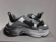 Balenciaga Triple S Sneaker Black Grey Silver Gradient 483546 W06F1 0841  - 2