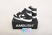 Nike Dunk High Ambush Black White CU7544-001 - 6