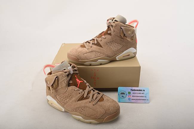 Air Jordan 6 Retro Travis Scott British Khaki DH0690-200 - 1