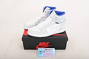  Air Jordan 1 Retro High Zoom White Racer Blue CK6637-104 - 4