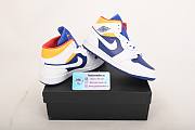 Air Jordan 1 Mid Royal Blue Laser Orange  554724-131 - 3