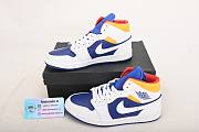 Air Jordan 1 Mid Royal Blue Laser Orange  554724-131 - 4