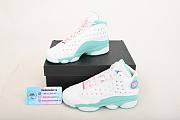 AIR Jordan 13 Retro White Soar Green Pink (GS) 439358-100 - 6