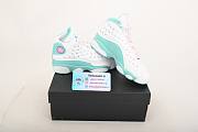 AIR Jordan 13 Retro White Soar Green Pink (GS) 439358-100 - 3