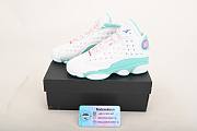 AIR Jordan 13 Retro White Soar Green Pink (GS) 439358-100 - 4