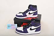 Air Jordan 1 Retro High Court Purple White 555088-500  - 2