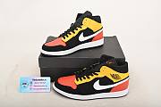 Air Jordan 1 Mid Black Amarillo Orange 852542-087 - 5