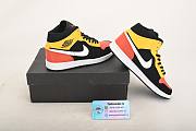 Air Jordan 1 Mid Black Amarillo Orange 852542-087 - 4