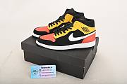 Air Jordan 1 Mid Black Amarillo Orange 852542-087 - 2