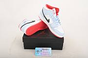 Air Jordan 1 Mid Half Blue Black White Red Shoes CU2802-400 - 6