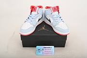 Air Jordan 1 Mid Half Blue Black White Red Shoes CU2802-400 - 3