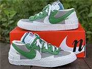 Nike Blazer Low sacai Medium Grey Classic Green DD1877-001 - 1