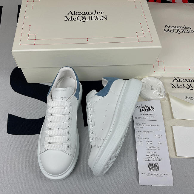 Alexander McQueen Oversized White Dream Blue 553770WHGP79048 - 1