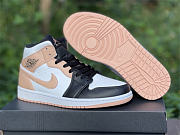 Air Jordan 1 Mid Arctic Orange Black Toe 554724-133 - 2