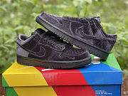 Nike Dunk Low Dover Street Market Triple Black Velvet DH2686-002 - 4