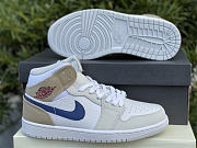 Air Jordan 1 Mid Tan Suede Navy DO6726 100 - 5