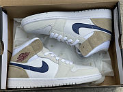 Air Jordan 1 Mid Tan Suede Navy DO6726 100 - 2