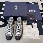 Dior B23 High Canvas Sorayama Dinosaur Navy  - 4