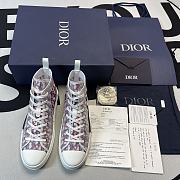 Dior B23 High Top Red Blue Oblique 3SH118YTG_H563 - 4