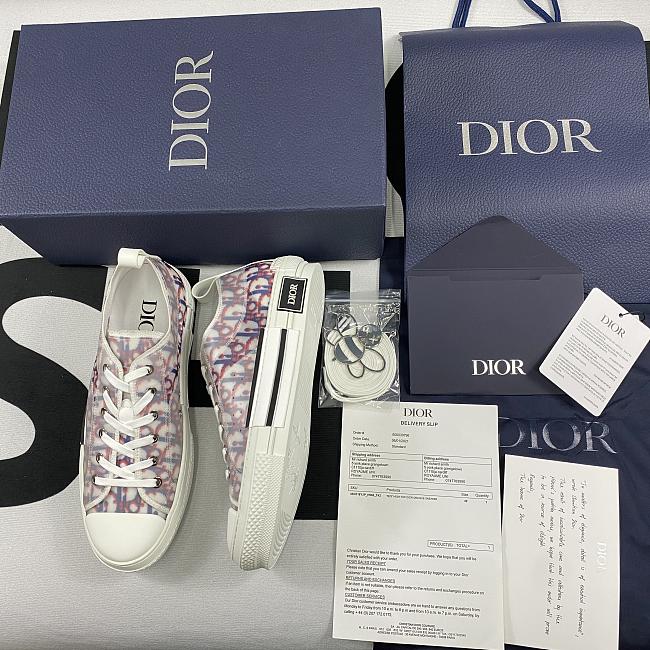 Dior B23 Low Top Red Blue Oblique 3SN249YTG_H563 - 1