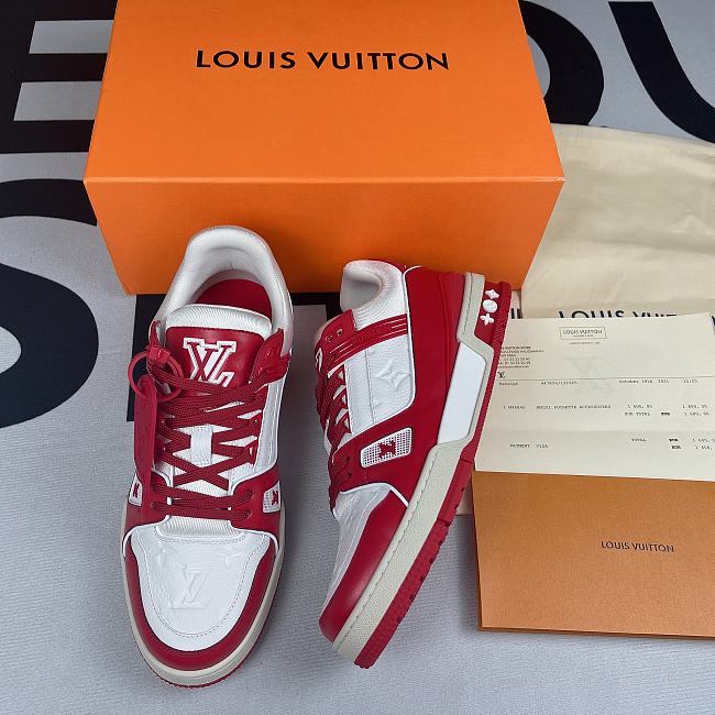 Louis Vuitton Trainer Red White 1A8PK6 - 1