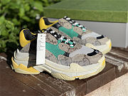 Gucci x Balenciaga The Hacker Project Triple S Beige Green Yellow 681067UMO20 9766 - 5