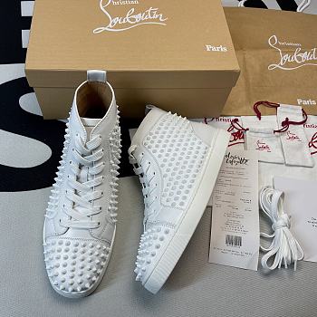 Christian Louboutin Spikes High White