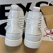 Christian Louboutin Spikes High White - 5