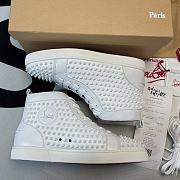 Christian Louboutin Spikes High White - 2