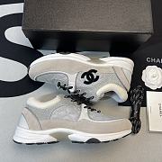 Chanel Low Top Trainer Gray White G38299 Y55434 K3159 - 4