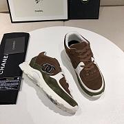 Chanel Low Top Trainer Brown Green  - 1