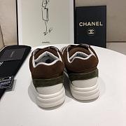 Chanel Low Top Trainer Brown Green  - 2