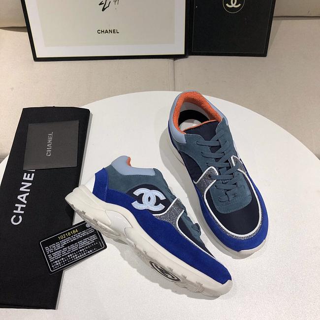 Chanel Low Top Purple Blue - 1