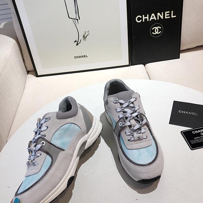 Chanel Low Top Grey Blue - 1