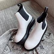 Alexander McQueen Hybrid Chelsea Boot Black White 586398WHX529061 - 4