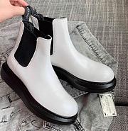 Alexander McQueen Hybrid Chelsea Boot Black White 586398WHX529061 - 6