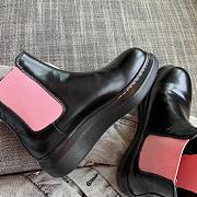 Alexander McQueen Hybrid Chelsea Boot Black Pink - 6