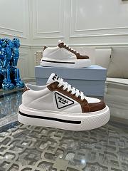 PRADA Milano Low Top White Brown - 1