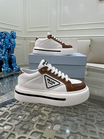 PRADA Milano Low Top White Brown