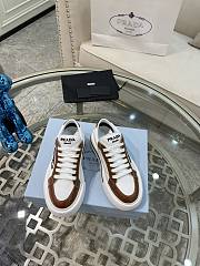 PRADA Milano Low Top White Brown - 5