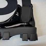 Prada High Top Black Glossy Leather - 4