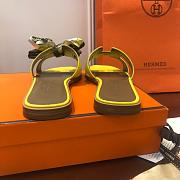 Hermes Slippers Yellow - 3