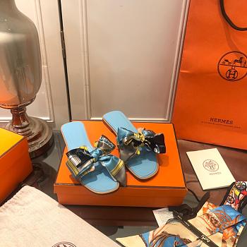 Hermes Slippers Blue