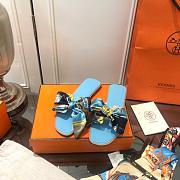 Hermes Slippers Blue - 2