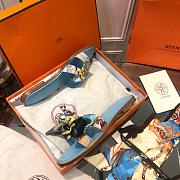 Hermes Slippers Blue - 5