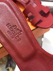 Hermes Slippers Red - 2