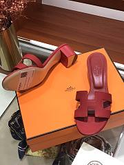 Hermes Slippers Red - 4