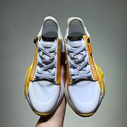 Fendi Nylon Low Top White Yellow - 4