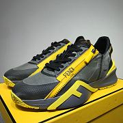 Fendi Nylon Low Top Black Yellow - 1