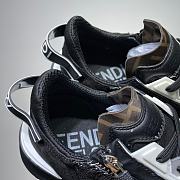 Fendi Nylon Low Top Black White - 2